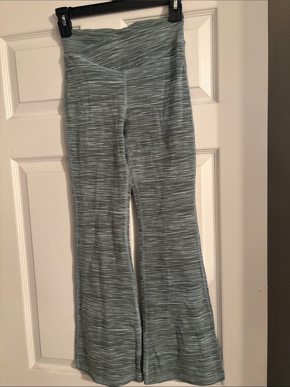 Girls Old Navy Wide-Leg Stretch Lounge Pants - Heathered Seafoam